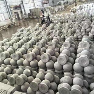 黄石芝麻白圆球 石球 挡车球