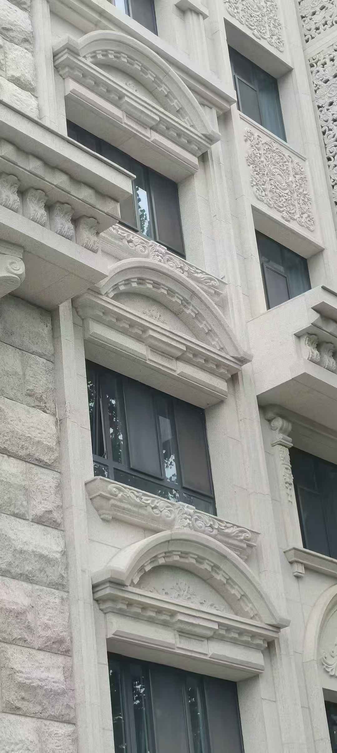 黄石芝麻白异形 石材异形定制