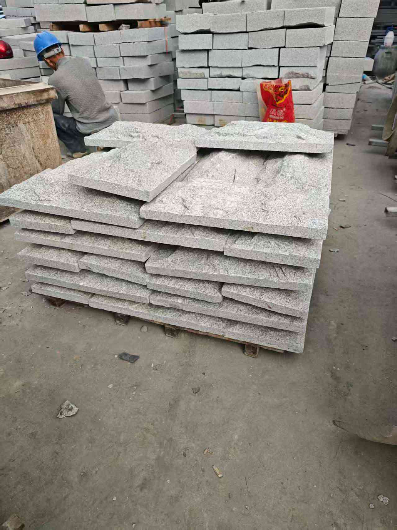 黄石芝麻白蘑菇石，自然面